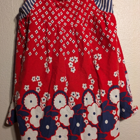 Red Floral Women's skirt with pockets pre-owned size 15 inch waist - Picture 3 of 11